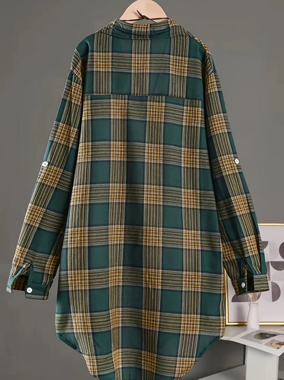 Women's Plaid Shirt - Short Sleeve – Sizes S–XXL detail view
