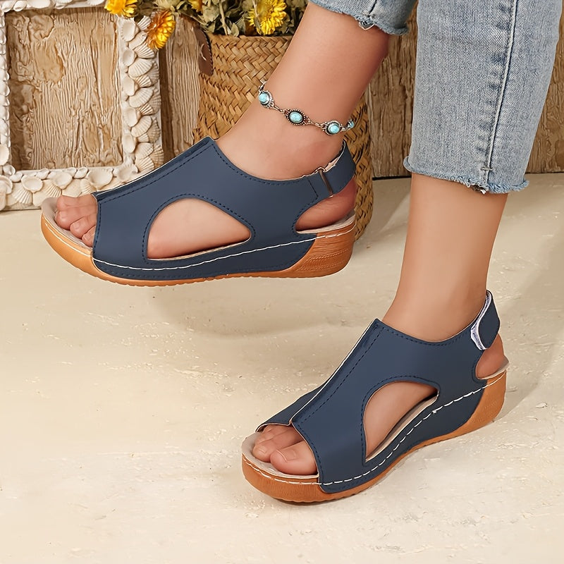Women's Platform Sandals – Breathable Cushioned for Outdoor & – Black option – view 6