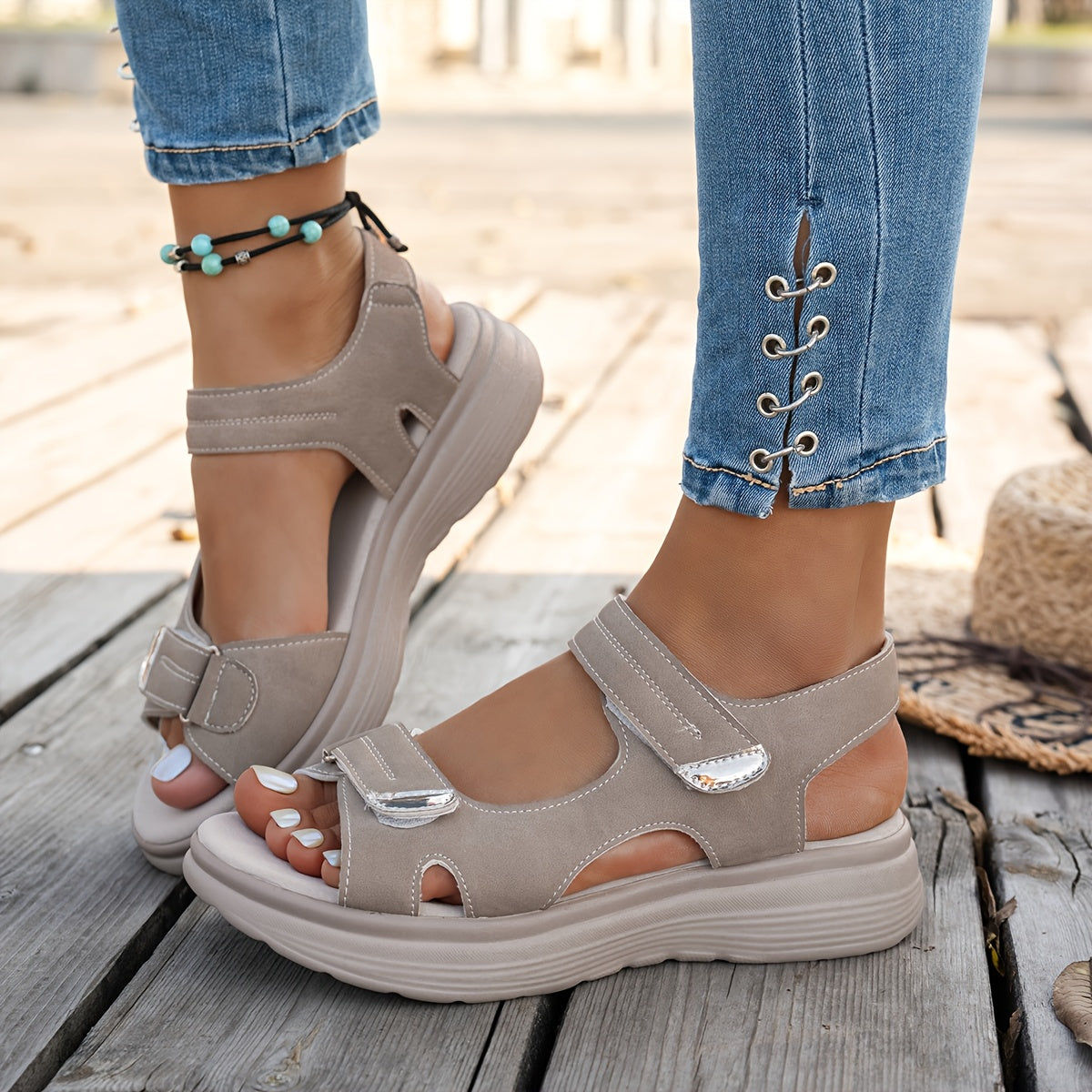 Women's Platform Sandals – Breathable Mesh Non-Slip Sole for Everyday Wear – view 2