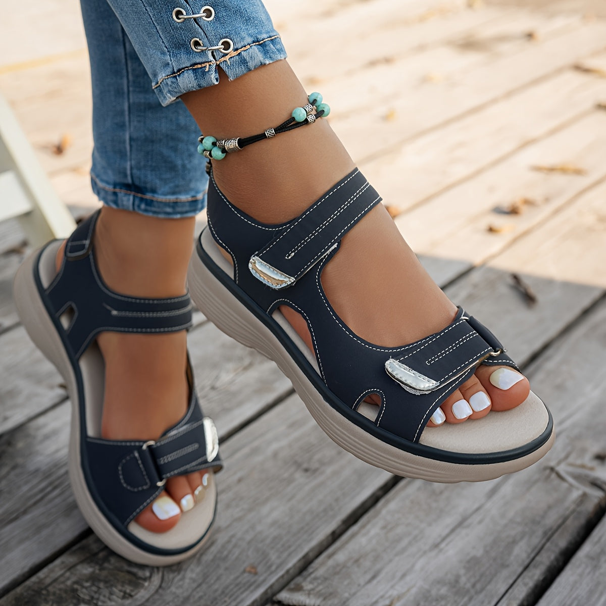 Women's Platform Sandals – Breathable Mesh Non-Slip Sole for Everyday Wear – view 9