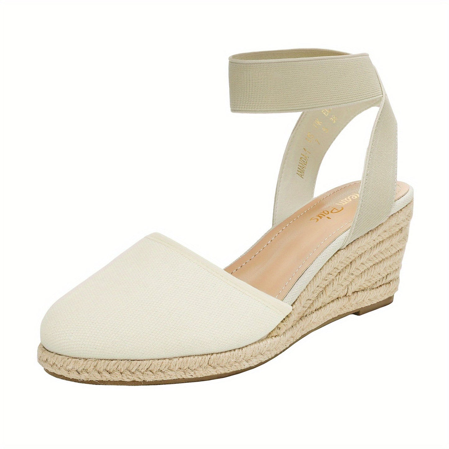 Women's Platform Sandals – Breathable Mesh Slip-On for Outdoor & – Beige option – main product image
