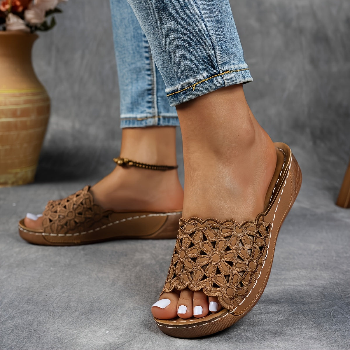 Women's Platform Sandals – Breathable Slip-On for Everyday Wear – view 9