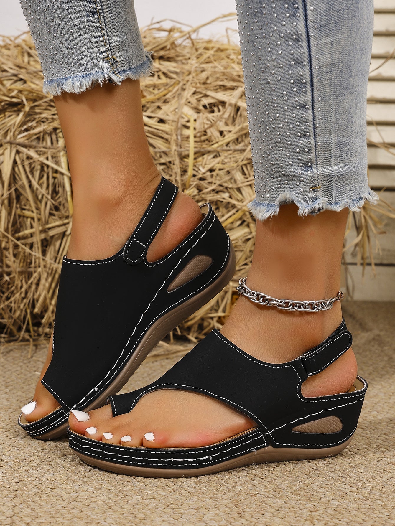 Women's Platform Sandals - Cushioned Comfort & Lightweight – view 5