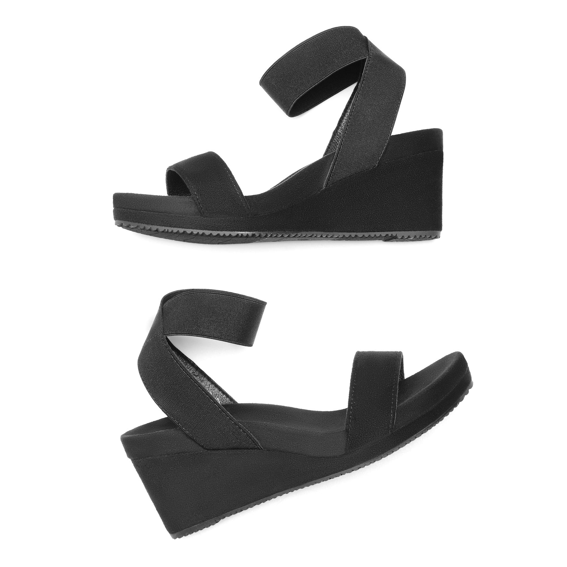 Women's Platform Sandals - Cushioned Comfort & Platform Sole – view 2