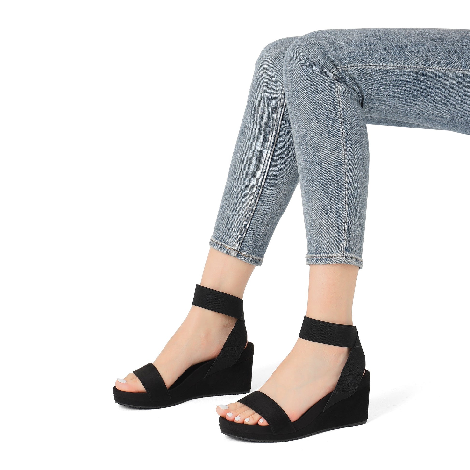 Women's Platform Sandals - Cushioned Comfort & Platform Sole – view 4