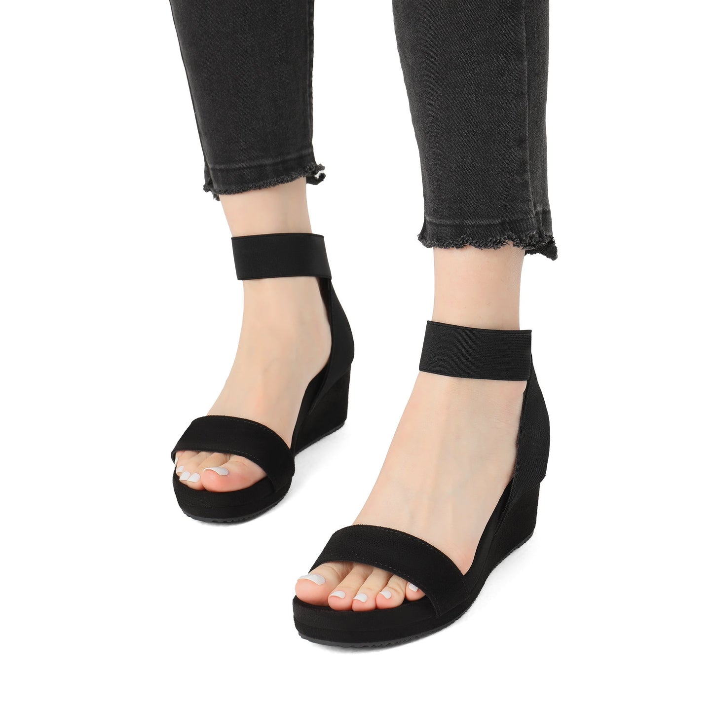 Women's Platform Sandals - Cushioned Comfort & Platform Sole – view 5