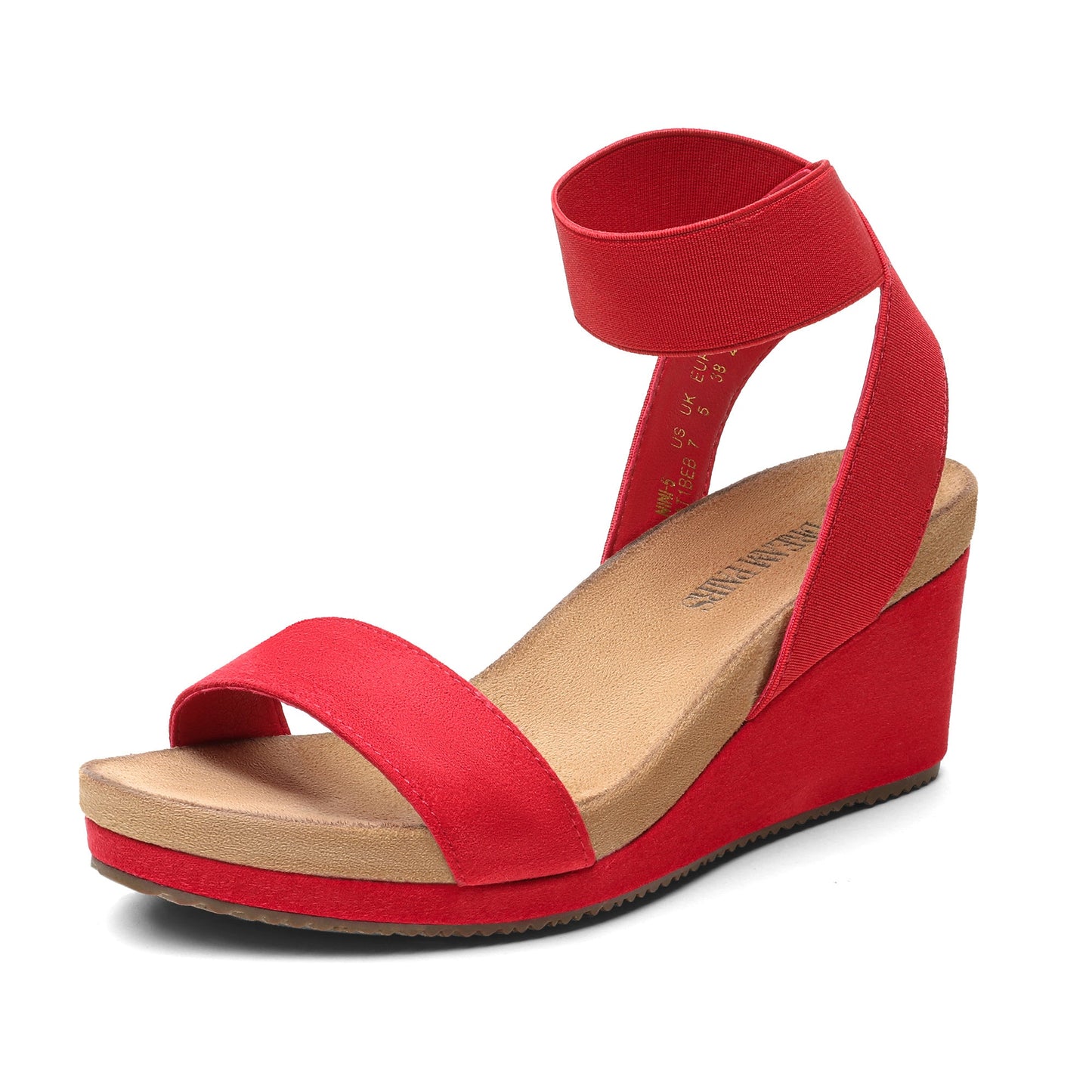 Women's Platform Sandals - Cushioned Comfort & Platform Sole – Black option – view 12