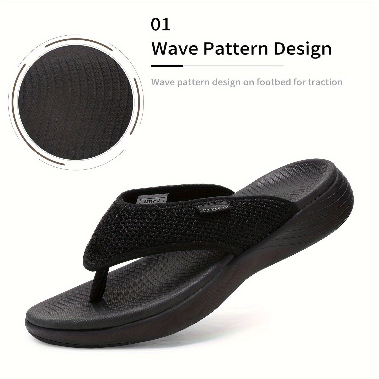 Women's Platform Sandals - Cushioned Comfort Slip-On for Everyday Wear – view 3