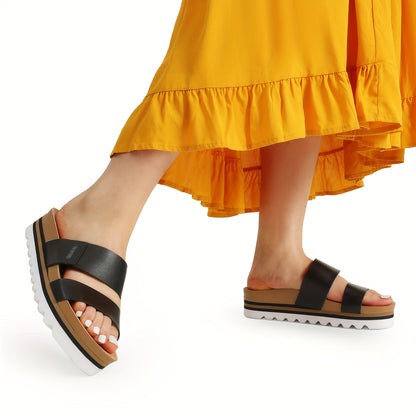 Women's Platform Sandals – Cushioned Slip-On for Summer & Beach – view 4