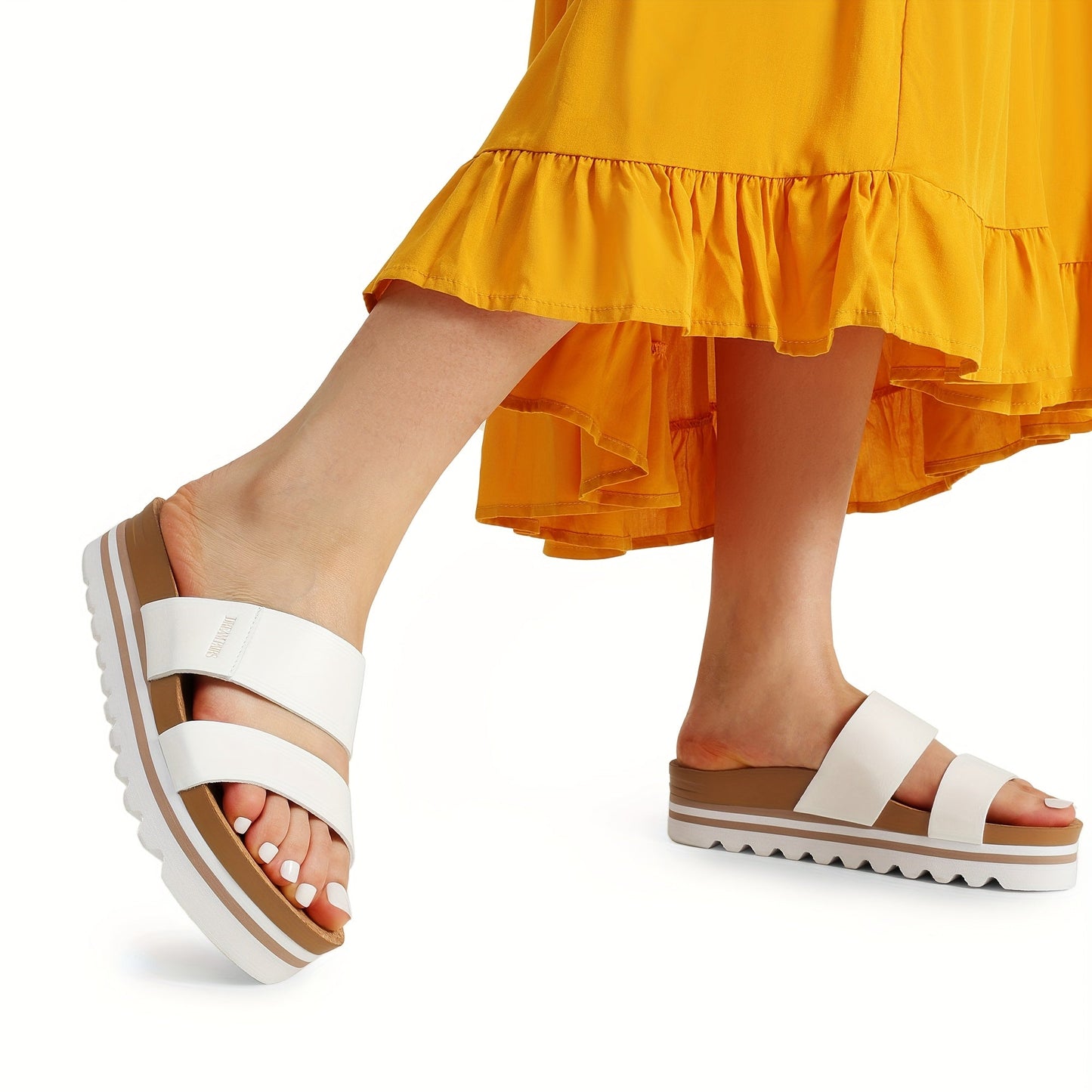 Women's Platform Sandals – Cushioned Slip-On for Summer & Beach – view 6