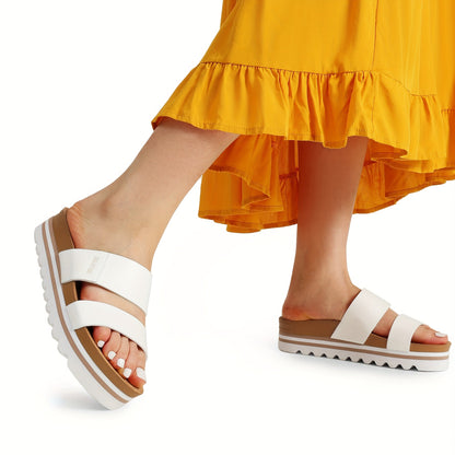 Women's Platform Sandals – Cushioned Slip-On for Summer & Beach – view 6