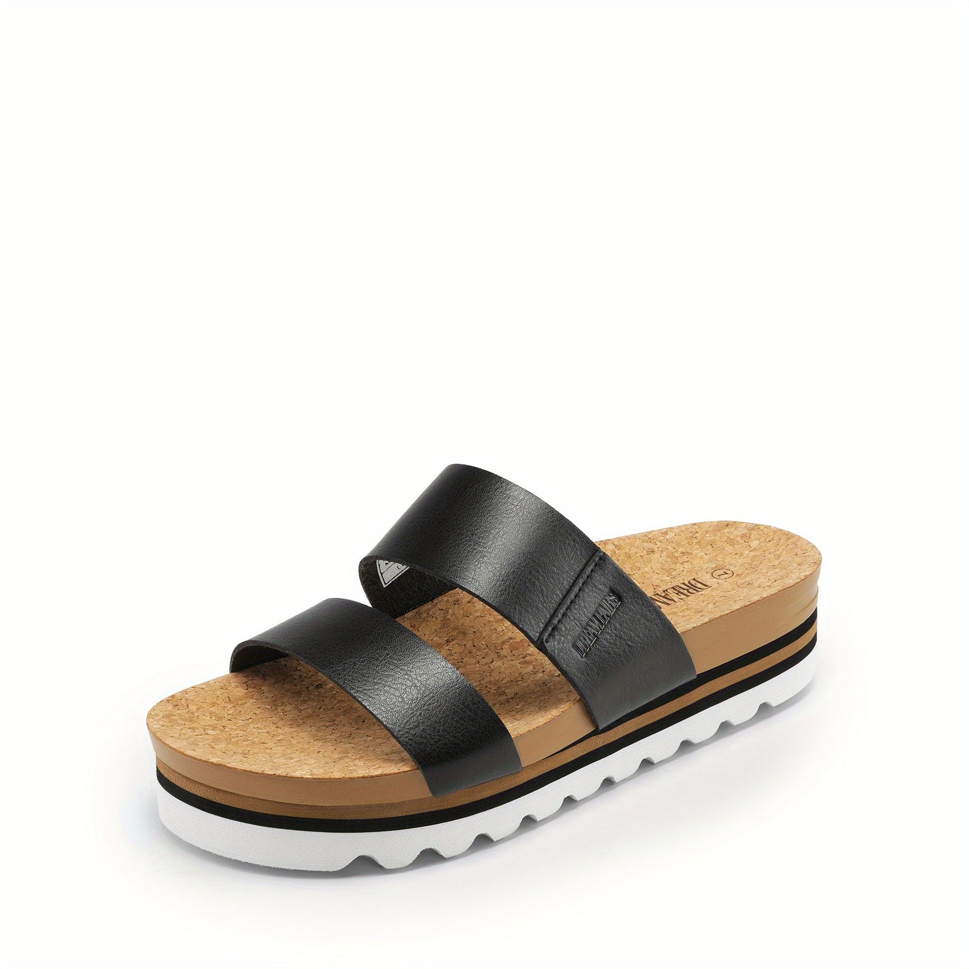 Women's Platform Sandals – Cushioned Slip-On for Summer & Beach – Black option – view 3