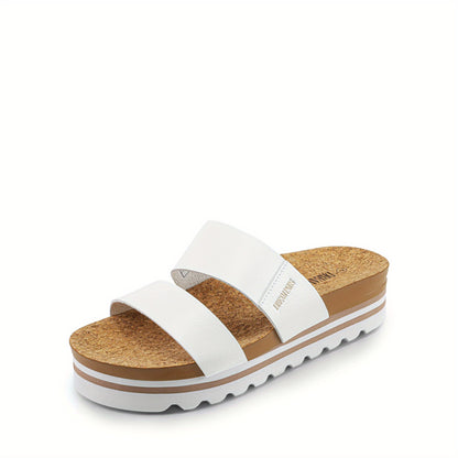 Women's Platform Sandals – Cushioned Slip-On for Summer & Beach – Black option – view 5
