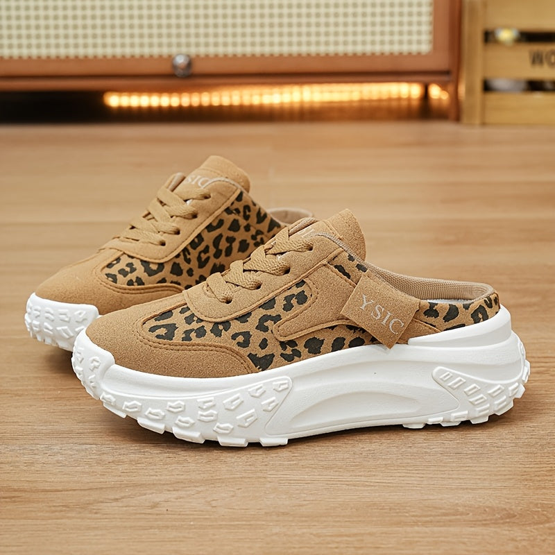 Women's Platform Sandals – Lace-Up Platform Sole for Outdoor & – Khaki / White – main product image