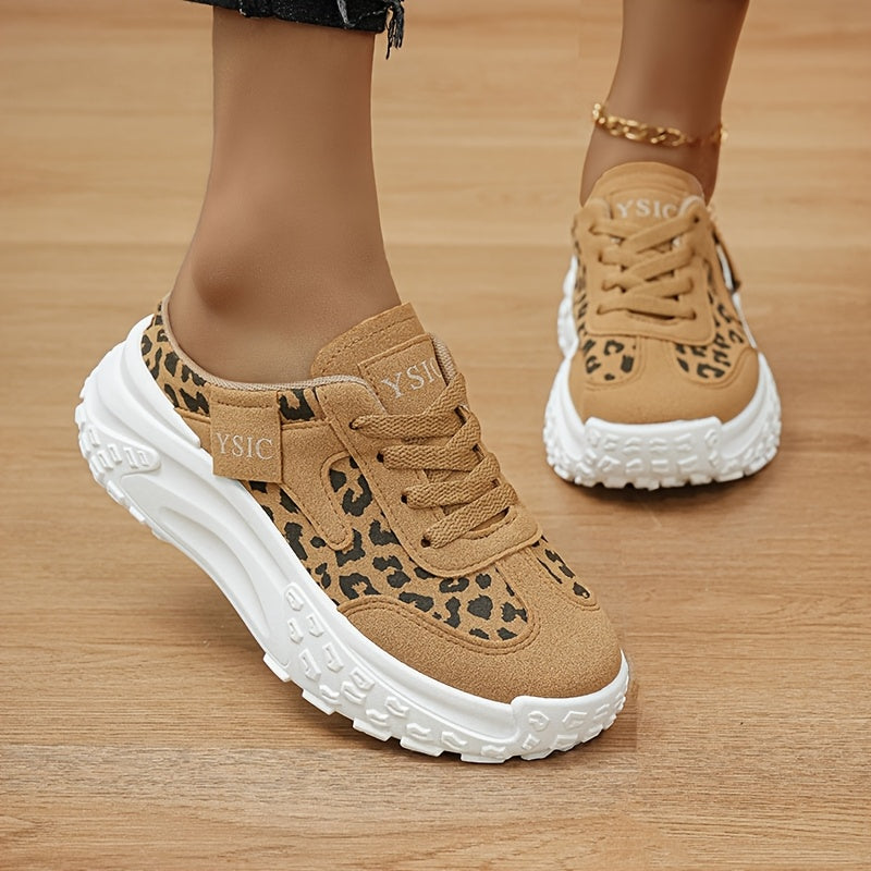 Women's Platform Sandals – Lace-Up Platform Sole for Outdoor & – Khaki / White – view 5