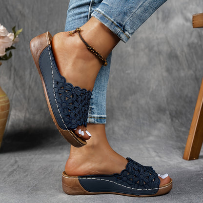 Women's Platform Sandals – Lightweight Slip-On for Everyday Wear – Beige option – view 6