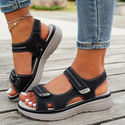 Women's Platform Sandals - Non-Slip Sole Cushioned Comfort for Beach & Water – view 3