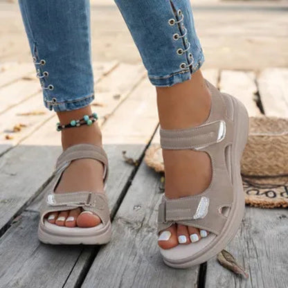 Women's Platform Sandals - Non-Slip Sole Cushioned Comfort for Beach & Water – view 5