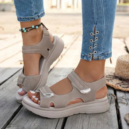 Women's Platform Sandals - Non-Slip Sole Cushioned Comfort for Beach & Water – view 6