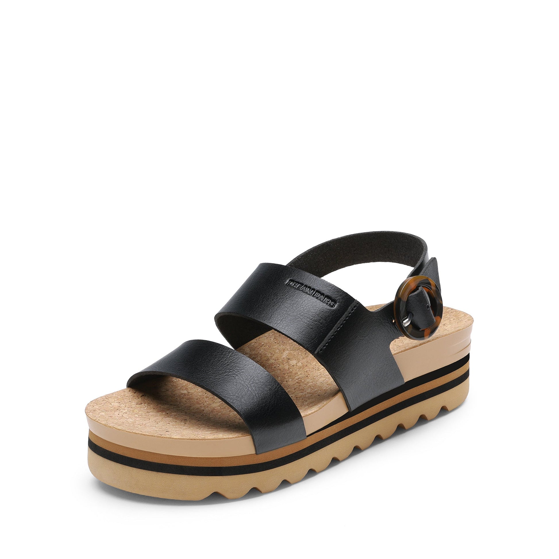 Women's Platform Sandals – Non-Slip Sole Lightweight for Everyday Wear – Black option – main product image