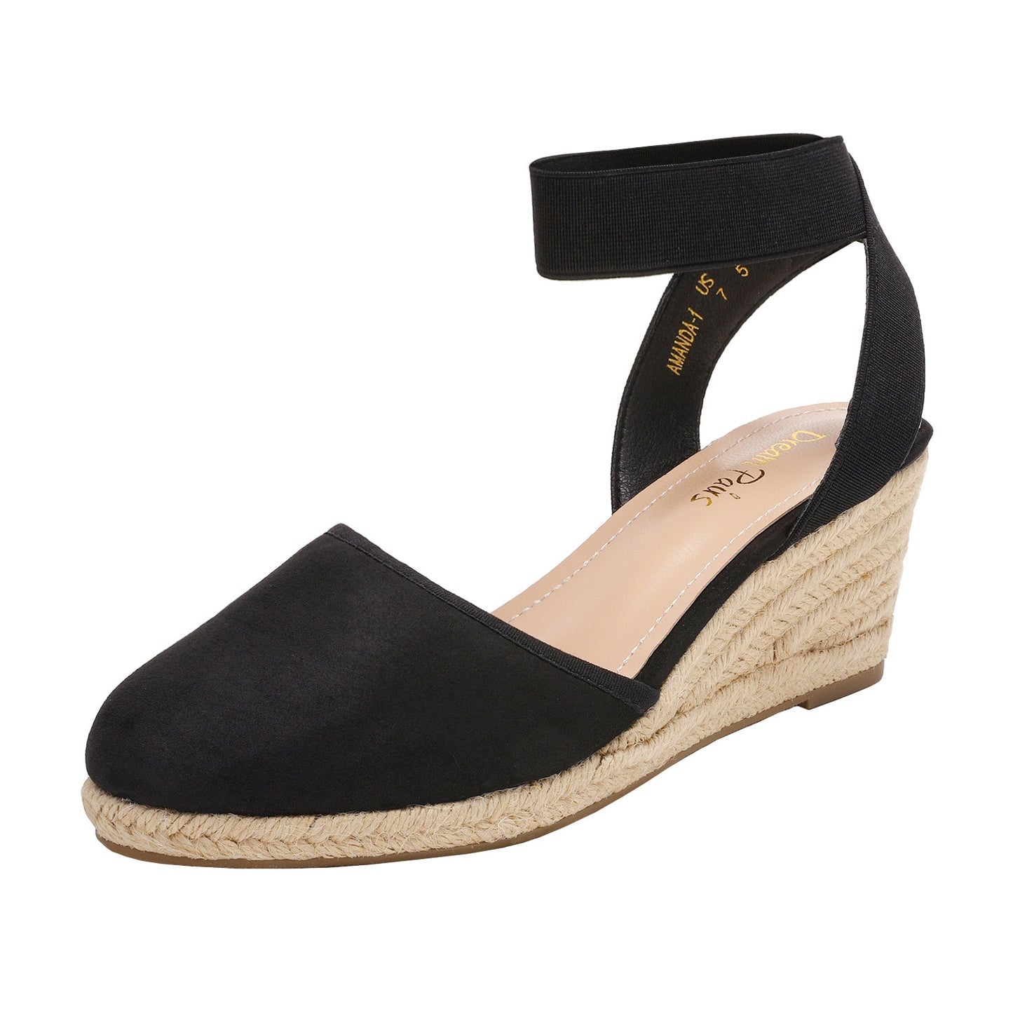 Women's Platform Sandals – Platform Sole Everyday Wear 65 – Black option – main product image