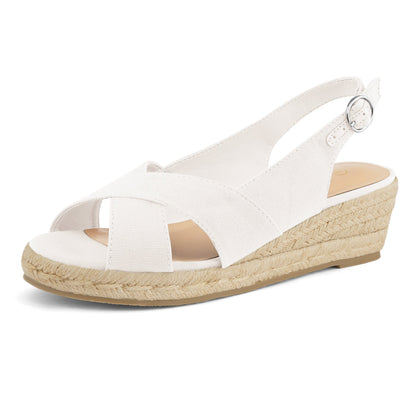 Women's Platform Sandals - Platform Sole for Active Days – White option – view 3