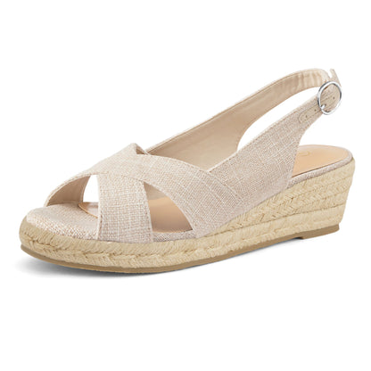 Women's Platform Sandals - Platform Sole for Active Days – White option – view 5