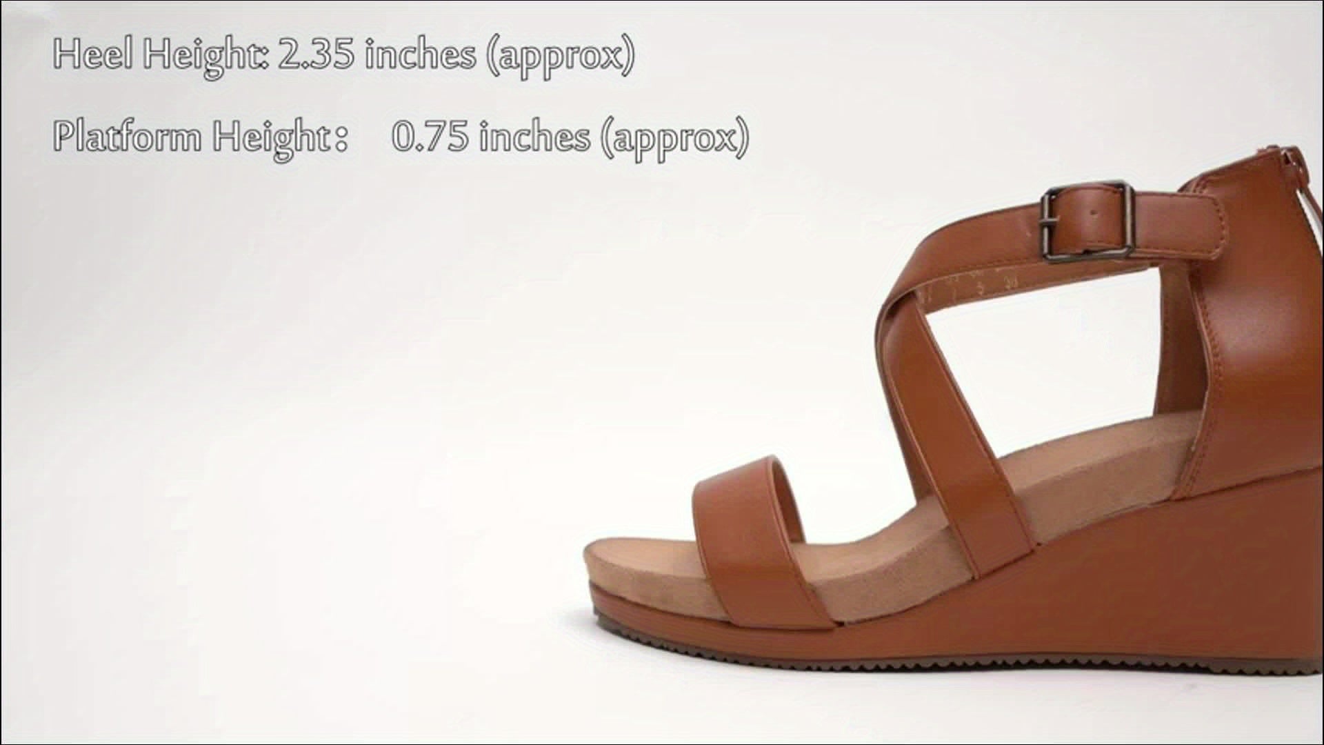 Women's Platform Sandals – Platform Sole for Everyday Wear – Camel – view 8