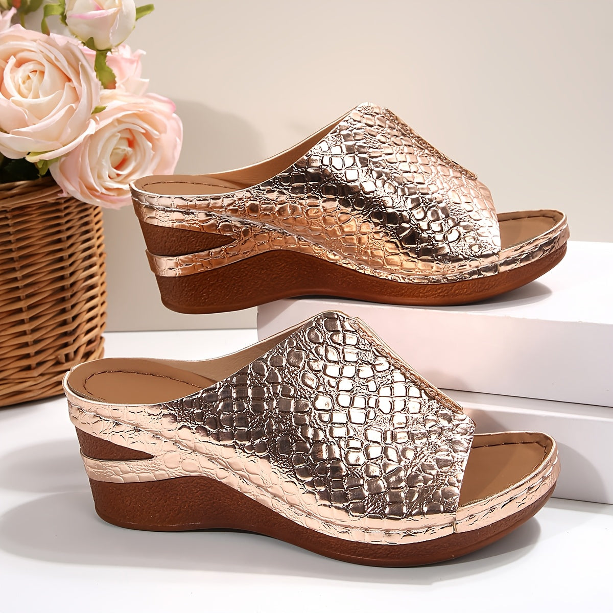 Women's Platform Sandals - Slip-On for Outdoor & – main product image