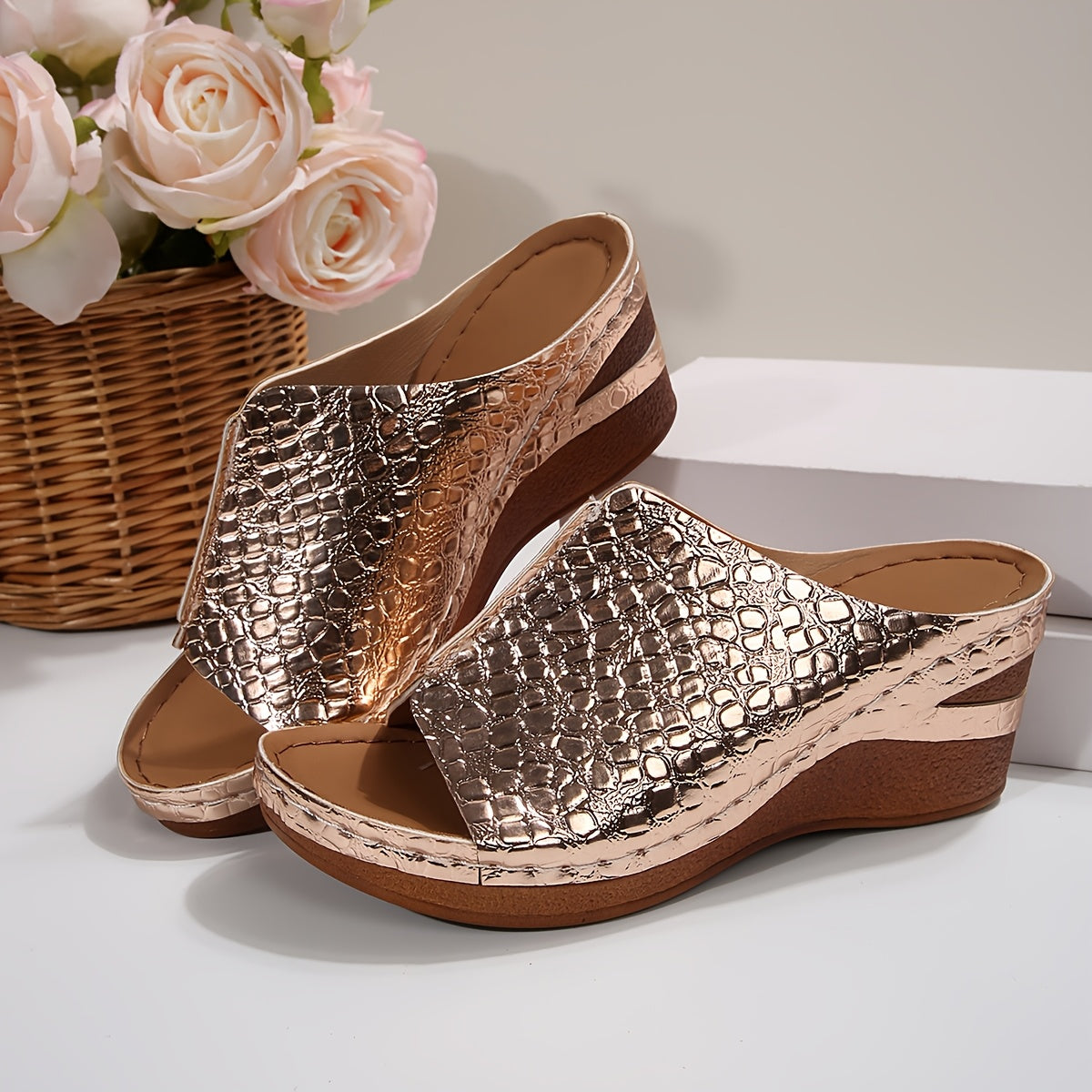 Women's Platform Sandals - Slip-On for Outdoor & – view 3