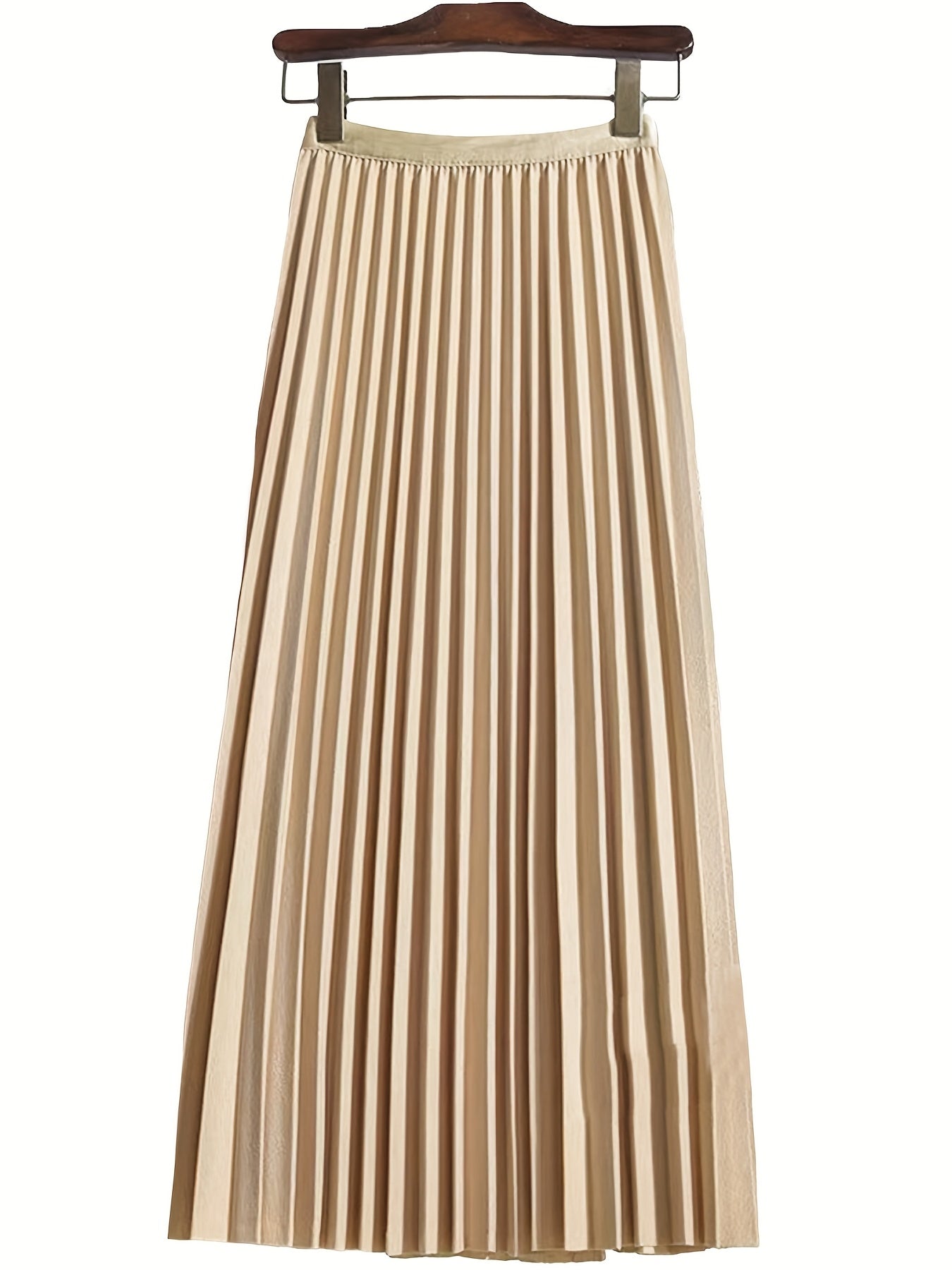 Women's Pleated Skirt Multipack – Women's 3-Pack Pleated Skirts - Elastic-Waist detail view