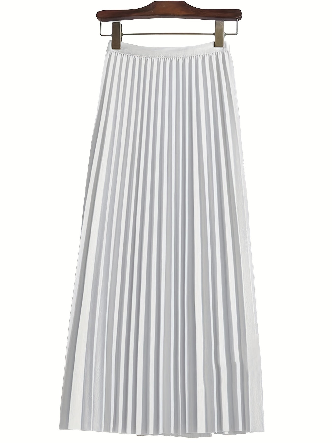 Women's Pleated Skirt Multipack – Women's 3-Pack Pleated Skirts - Elastic-Waist detail view