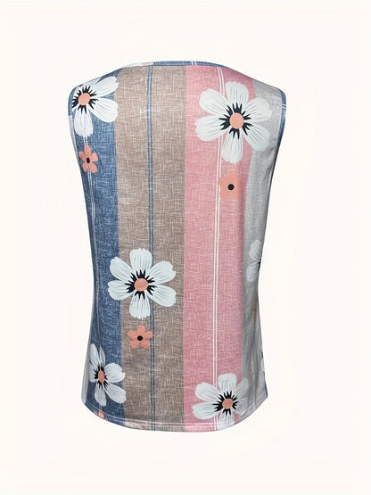 Women's Pleated Tank Top - Square Neck Sleeveless detail view