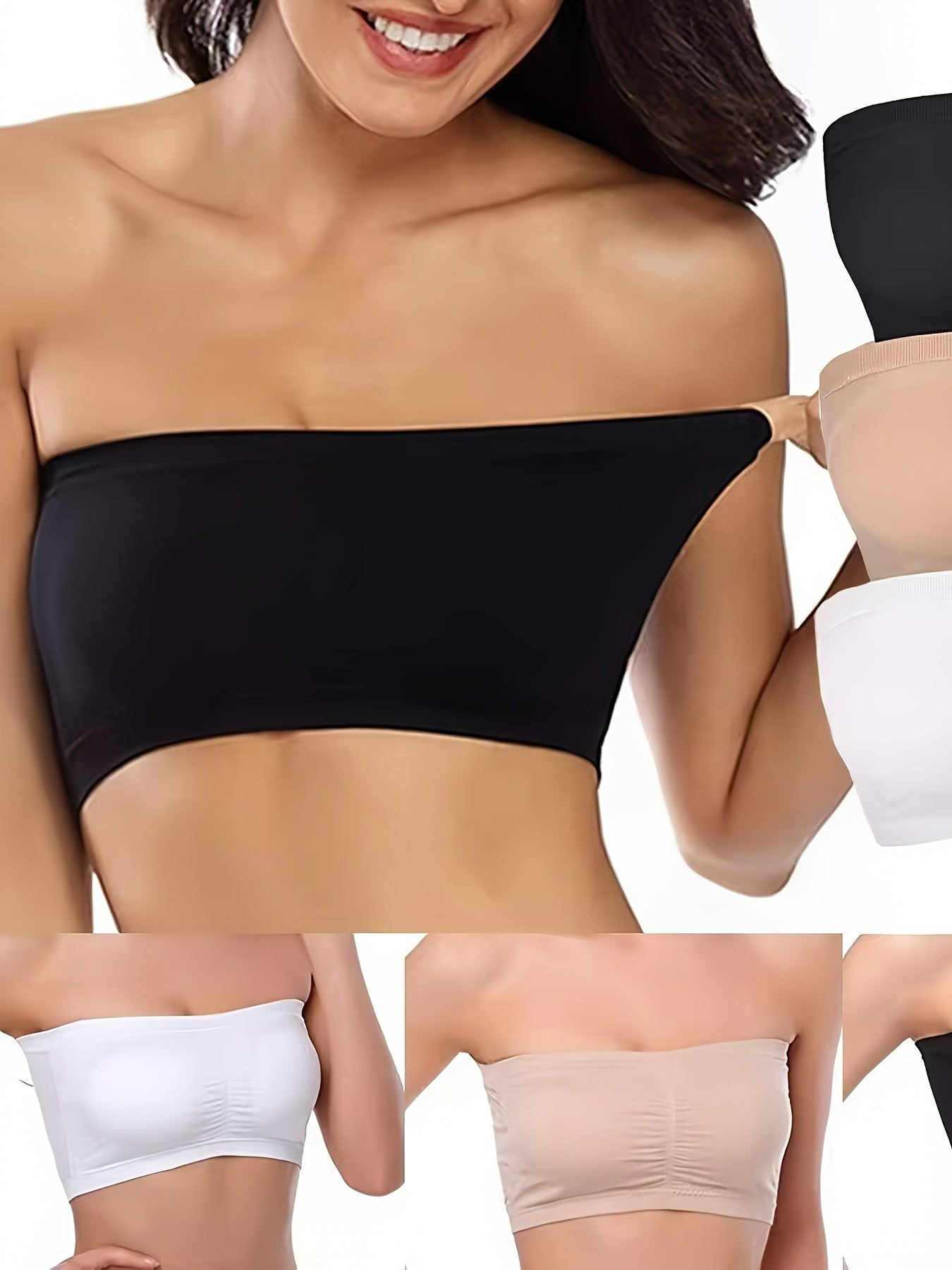 Women’s Plus Size 3-Pack Bra - Breathable Daily Comfort detail view