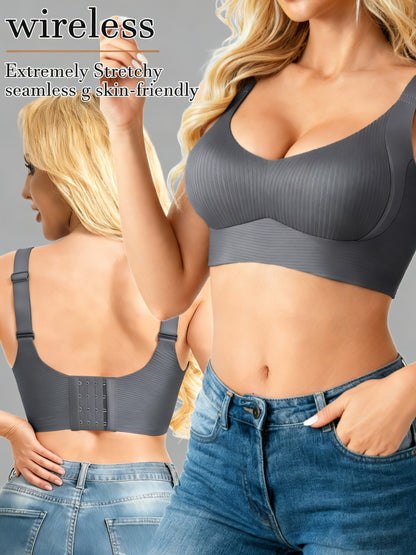 Women’s Plus Size 4-Pack Seamless Bra - Smooth No-Show Fit – 4-Pack No-Show detail view