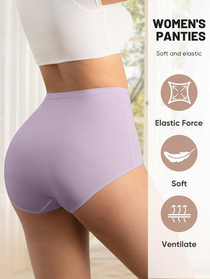 Women’s Plus Size 5-Pack High-Waist Shapewear Briefs - Tummy Control Support – Colorway 02949 detail view
