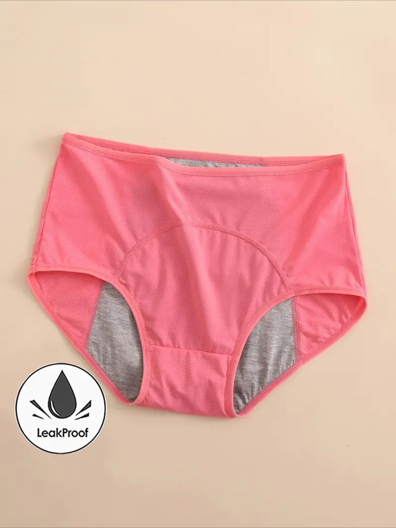 Women’s Plus Size 6-Pack High-Waist Period Briefs - Leak-Resistant Coverage detail view