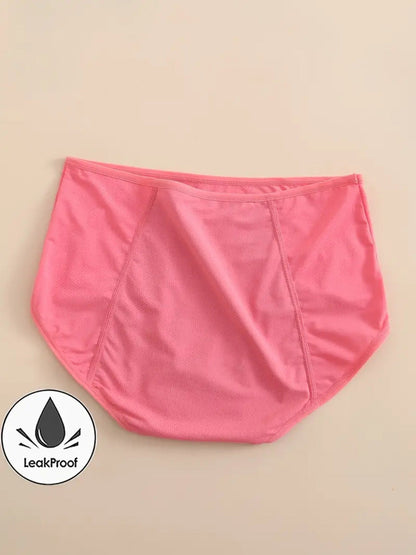Women’s Plus Size 6-Pack High-Waist Period Briefs - Leak-Resistant Coverage detail view