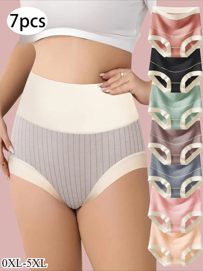 Women’s Plus Size 7-Pack High-Waist Shapewear Briefs - Tummy Control Support detail view