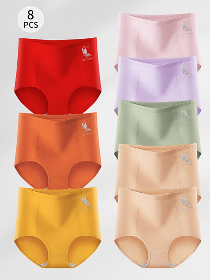 Women’s Plus Size 8-Pack High-Waist Shapewear Briefs - Tummy Control Support – Sizes 0XL–5XL detail view
