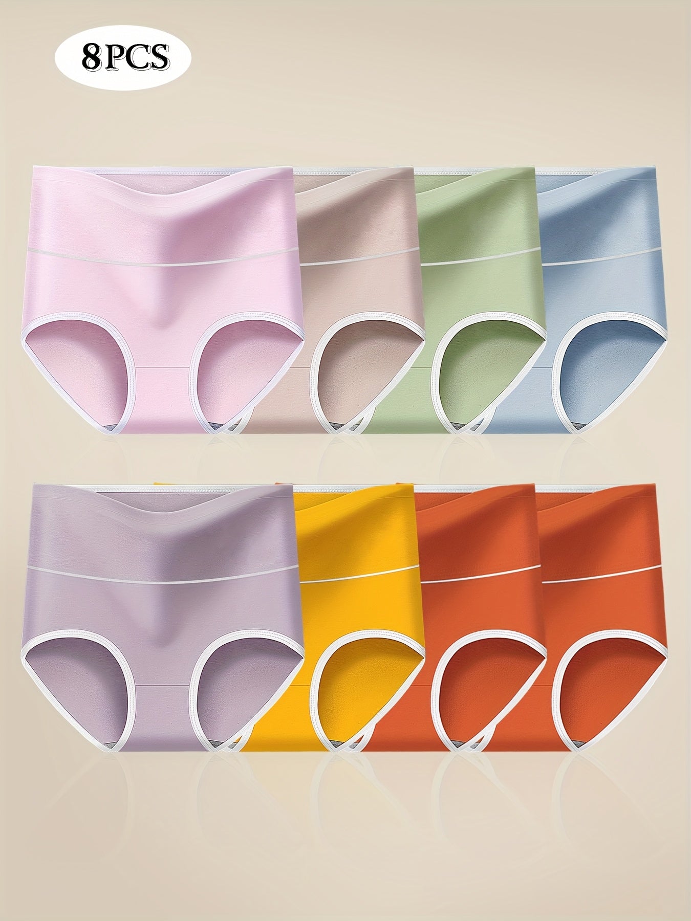 Women’s Plus Size 8-Pack High-Waist Shapewear Briefs - Tummy Control Support – Sizes 5XL detail view