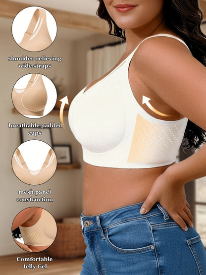 Women’s Plus Size Adhesive Bra - Breathable Daily Comfort detail view