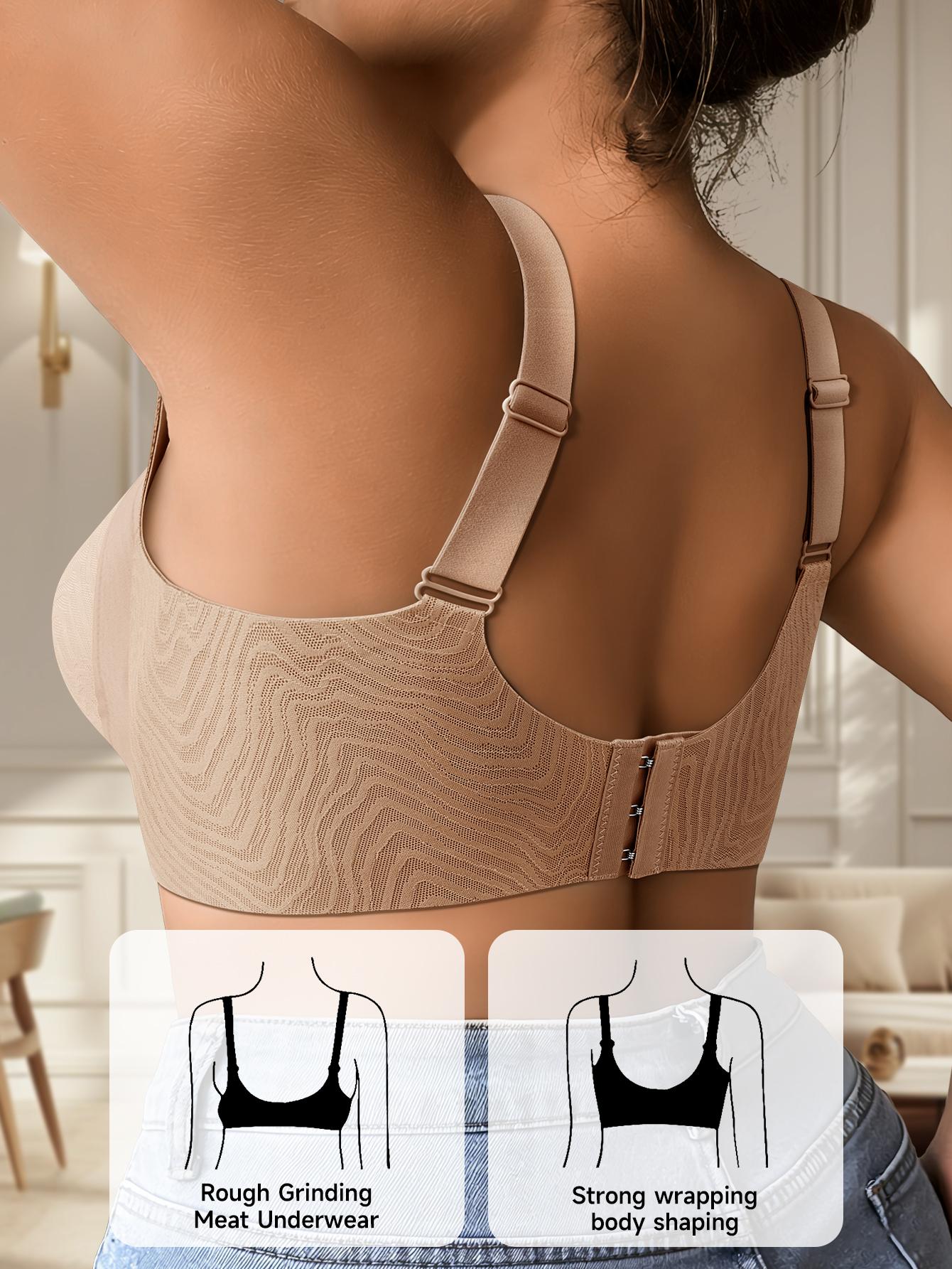 Women's Plus Size Bra - Regular Fit – White detail view