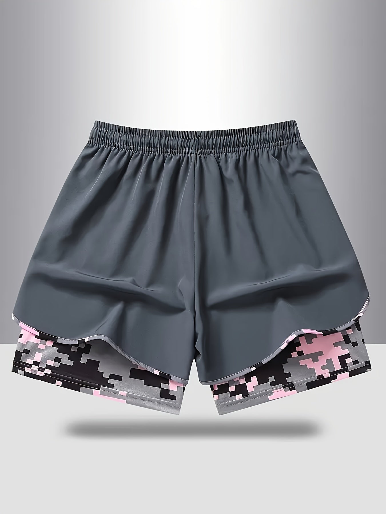 Women's Plus Size Camo Running Shorts 3-Pack detail view