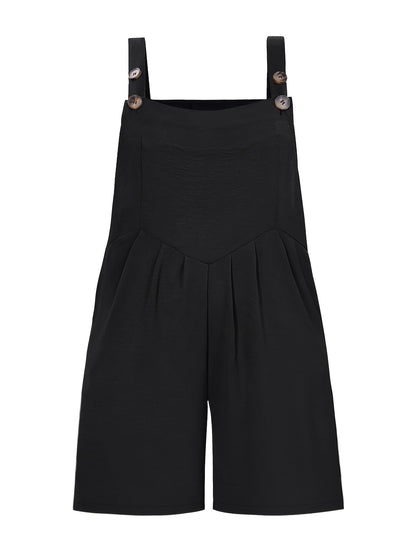 Women's Plus Size Overall - Sleeveless detail view