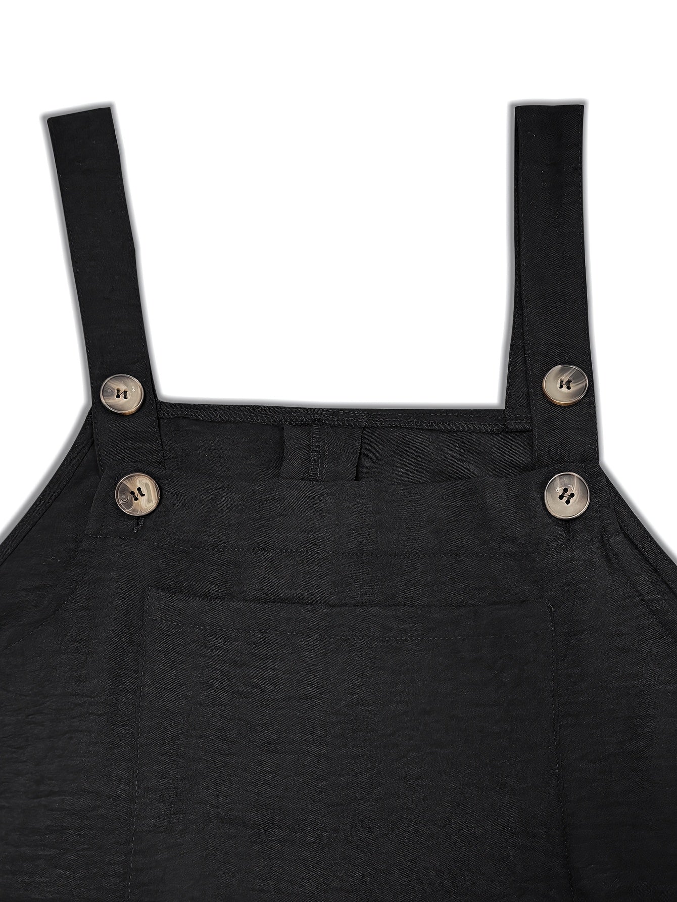Women's Plus Size Overall - Sleeveless detail view