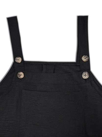 Women's Plus Size Overall - Sleeveless detail view