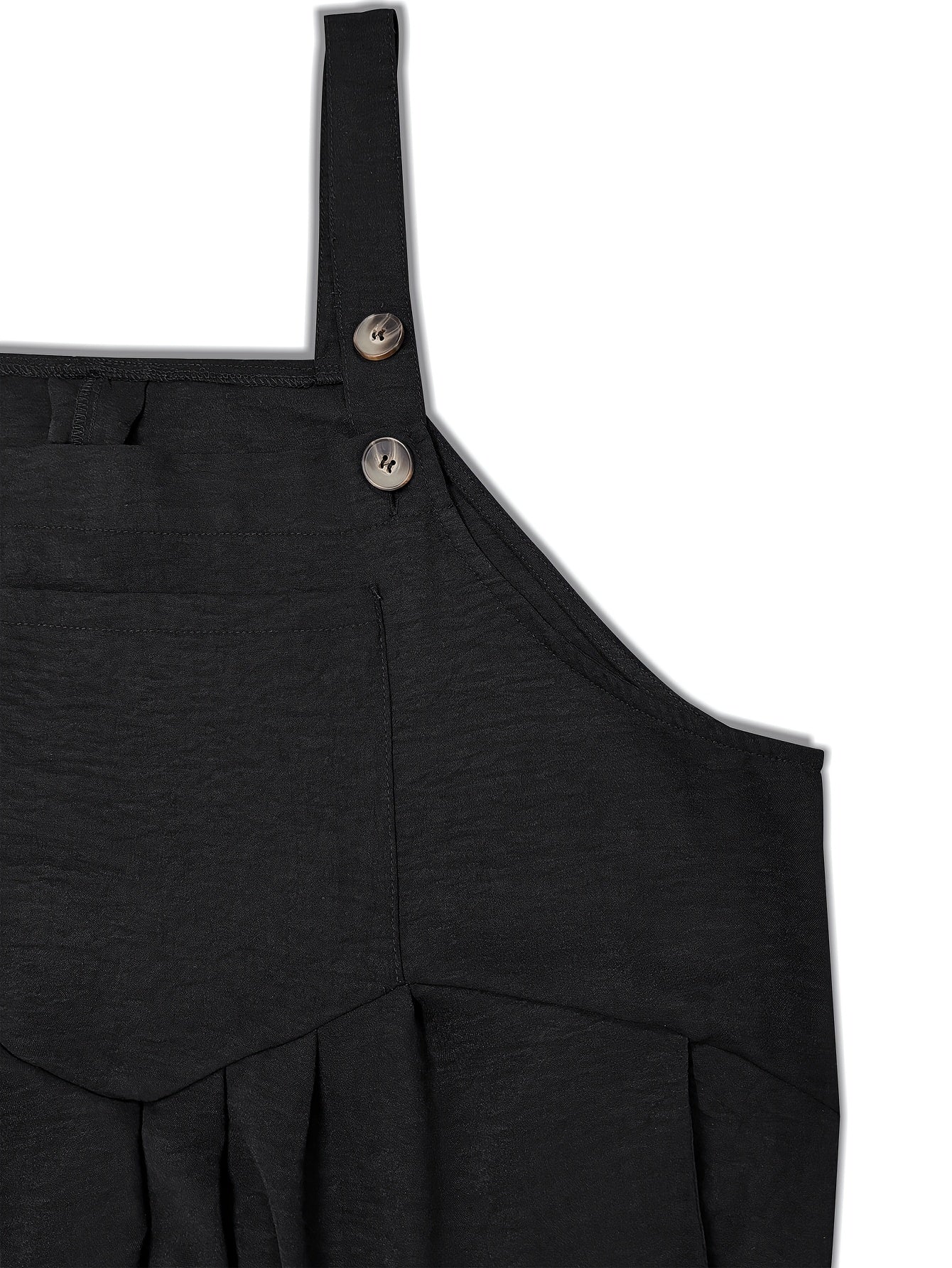 Women's Plus Size Overall - Sleeveless detail view