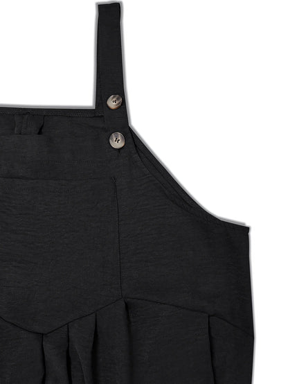 Women's Plus Size Overall - Sleeveless detail view
