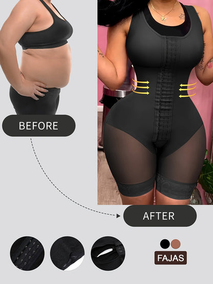 Women's Plus Size Shapewear Bodysuit - High Compression Tummy Control detail view